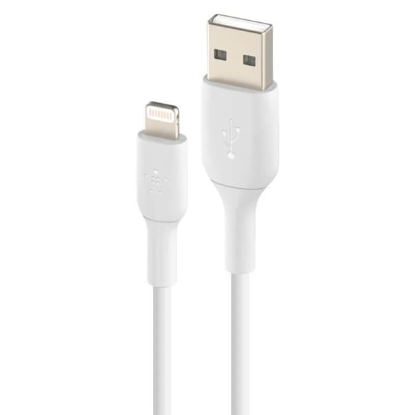 USB-kaapeli - Belkin - Lightning MFI - 1m - Lataus ja Synkronointi - Valkoinen Vit