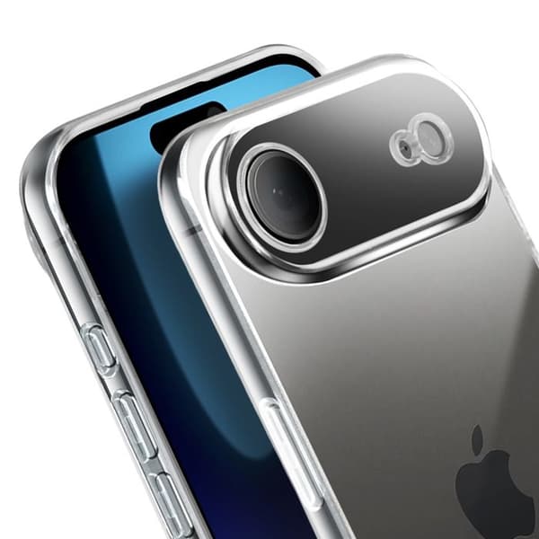 Coque - AVIZAR - iPhone 17 Air - Mjuk silikon - Transparent - Optimal skydd Vit