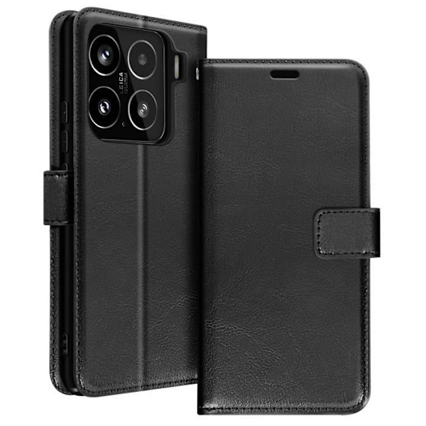 Étui til Xiaomi 15 Brieftasche med håndledsrem Mayaxess Sort Svart