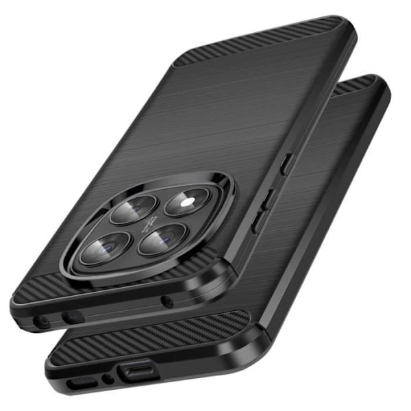 Xiaomi Redmi Note 14 Pro ja 14 Pro Plus Musta Silikoni Kuori Svart