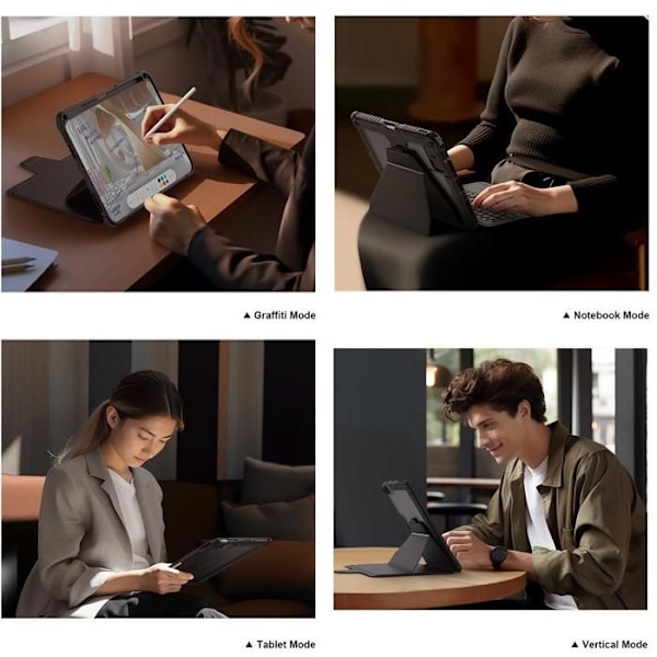 Nillkin Bumper Link Tastatur Cover til Apple iPad 10,9 2022 Sort