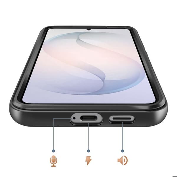 Silicone Cover til Galaxy S26 Plus med Kamera Beskyttelse Sort Svart