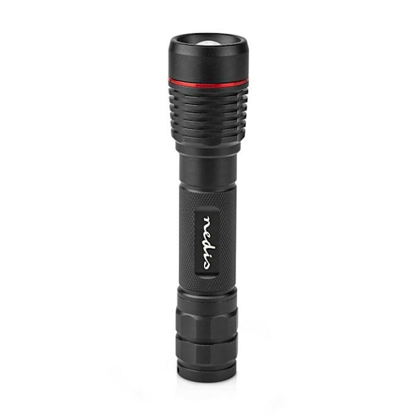 Lampblix LED 10W 1000lm IPX7 Räckvidd 200m Uppladdningsbar USB-C Nedis Svart Svart