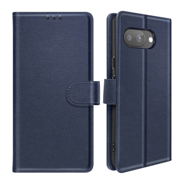 Pungetui til Google Pixel 9a Chesterfield Prægning Standfunktion Mørkeblå Blå