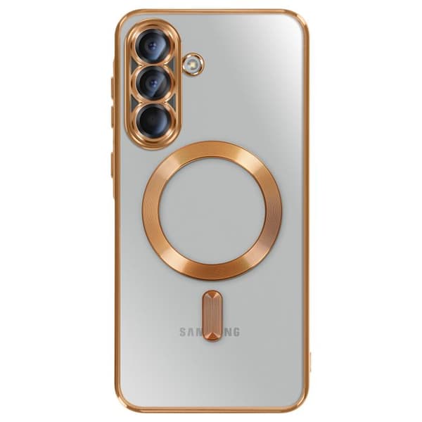 MagSafe-skal - AVIZAR - Galaxy A56 - Kromguld - Elegant skydd - Semi-styv Gul