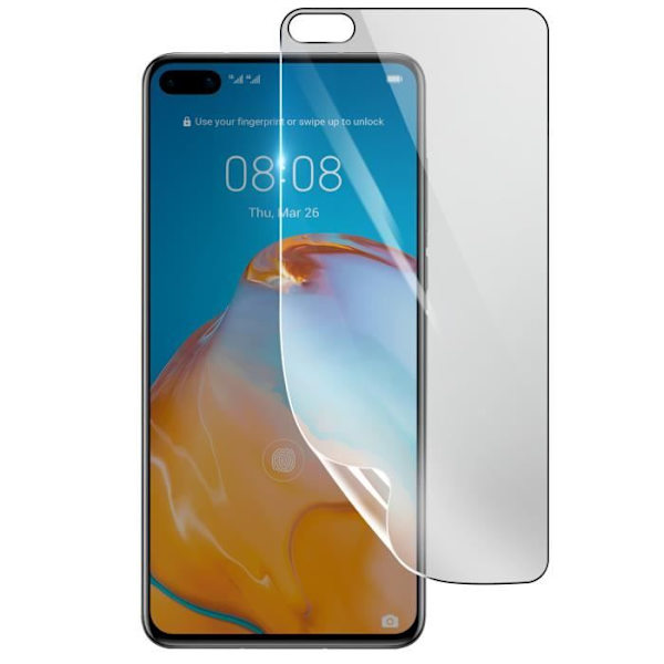 Näytönsuoja - 3MK - Huawei P40 - Iskunkestävä Hydrogeeli - Naarmuuntumaton - Läpinäkyvä Transparent