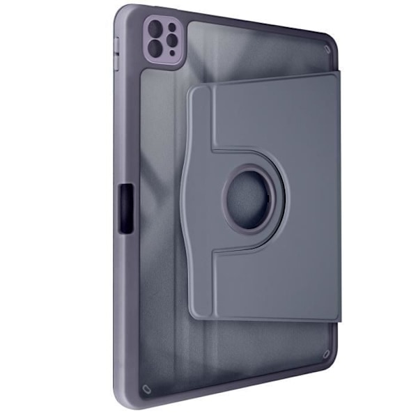 Étui - iPad Pro - 13 2024 - Rotera 360° Stödklämma - Skyddar Kamera - Grå Lavendel Grå