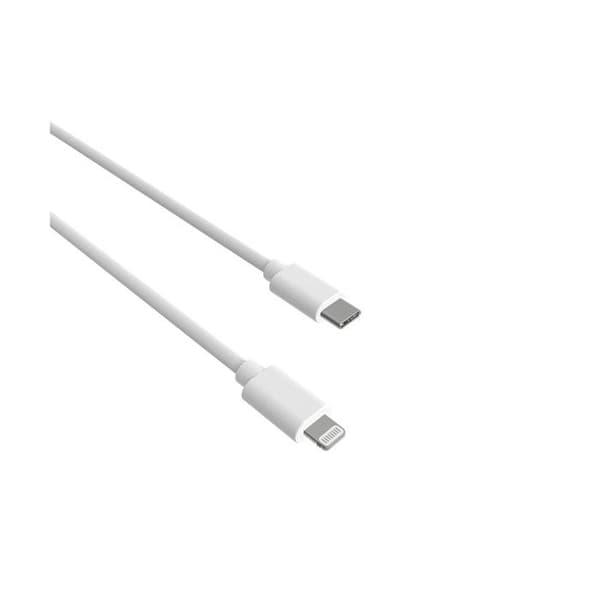 Laddnings- och synkroniseringskabel - JAYM - Lightning till USB-C - 27W Power Delivery - 1,5m - Vit Vit