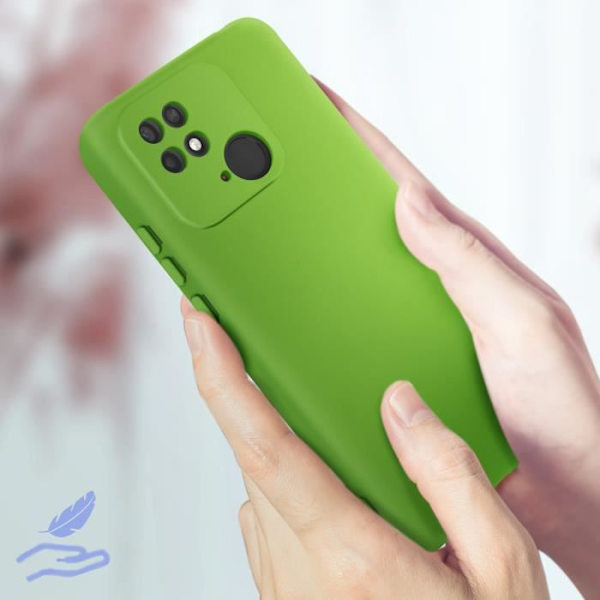 Kotelo Xiaomi Redmi 10C Puolijäykkä Soft-touch Hieno vihreä