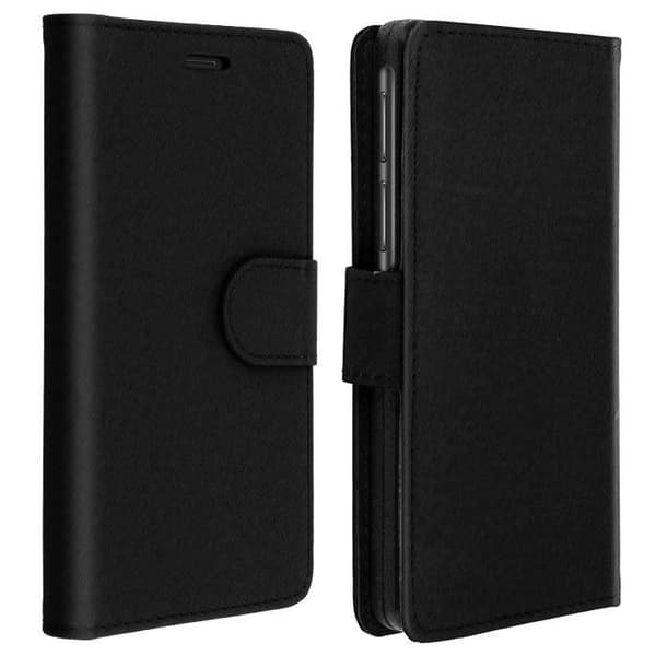 Smartphone Etui - Universel - Pung Hætte - Sort - 5,3 til 5,8'' - Magnetisk Svart