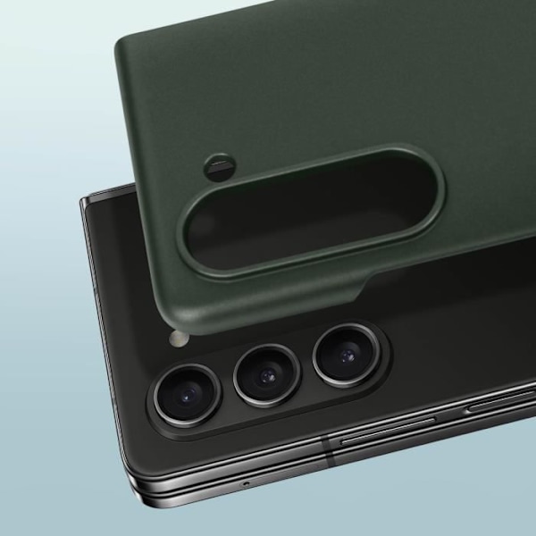 Kotelo - AVIZAR - Samsung Galaxy Z Fold 5 - Jäykkä polykarbonaatti - Mattapinta - Tummanvihreä Grön
