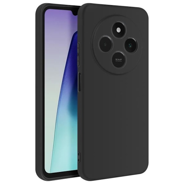 Coque til Redmi 14C Mat Finish Blød Stødabsorberende 3mk Sort Svart