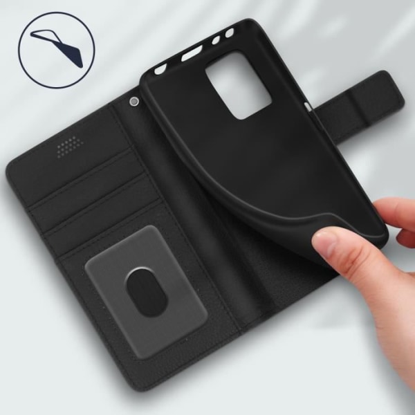 Xiaomi Redmi Note 10 Pro Case - AVIZAR - Kortholder Video Support Funktion - Sort Svart