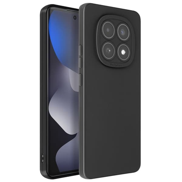 Silicone Cover til Redmi Note 15 med Forstærkning til Kamera Blok Sort Svart