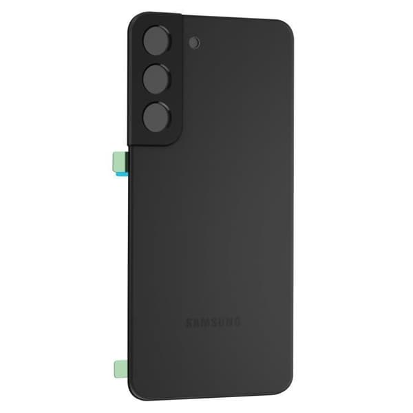 Batteri Cache - Samsung Galaxy S22 - Sort - Indbygget Klæb Svart