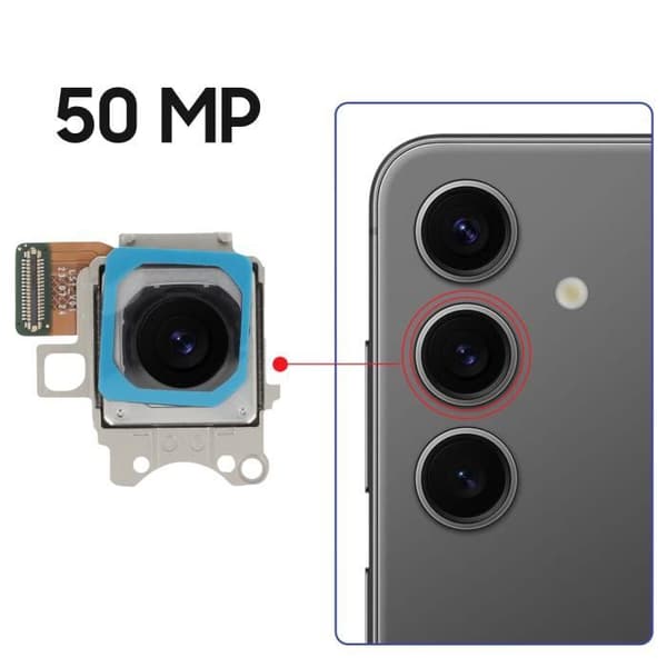 Bagkamera - SAMSUNG - Galaxy S24 Plus - 50MP - Sort - Original Hovedsensor Svart