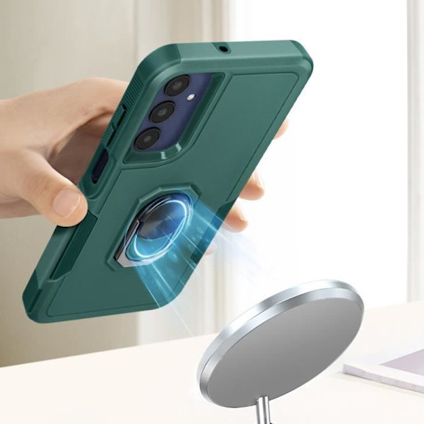 Hård skal AVIZAR för Samsung Galaxy A25 5G - Grangrön - Stötdämpande ringhållare Grön