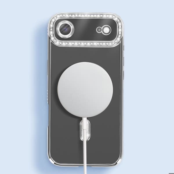 Magsafe-kotelo - ILMOITUS - iPhone Air - Hopea - Kimalteleva - Tyylikäs suoja Grå