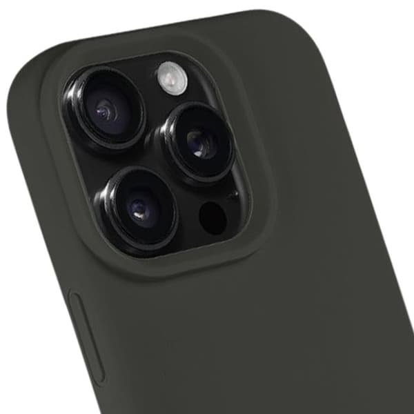 MagSafe-skal för iPhone 16 Pro i silikon, Velvet Smoothie Tactical, mörkgrå Grå