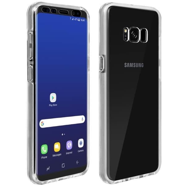Coque - UNDERRETTE - Galaxy S8 Plus - Silikone Gel - Stift Krystal - Fuld Beskyttelse Transparent