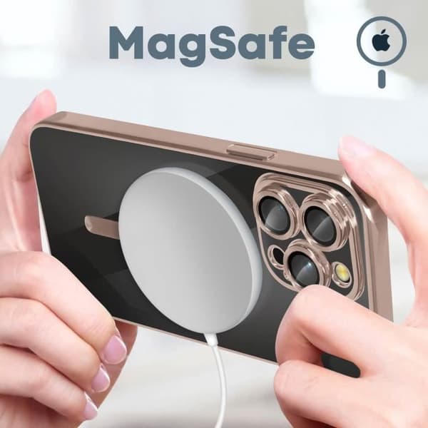 Coque MagSafe - Apple - iPhone 14 Pro Max - Silicone - Rosa - Kromkant Ros