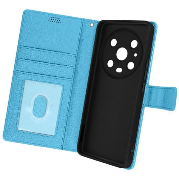 Honor Magic4 Pro Flip Wallet Stand Video Cover Blå