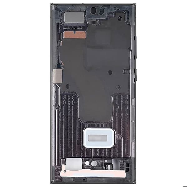 Erstatningscentralchassis til Samsung Galaxy S23 Ultra Sort Svart