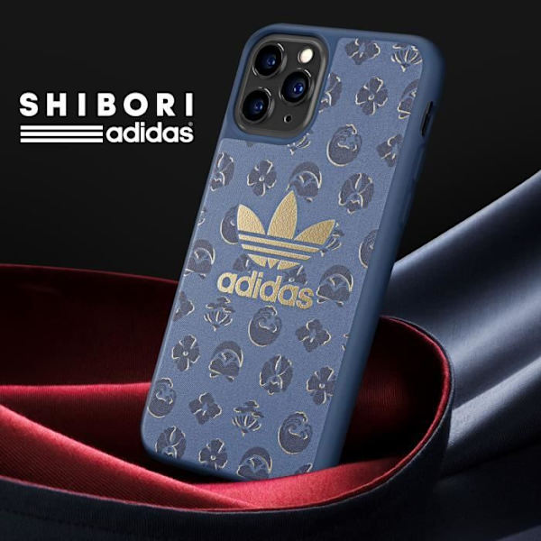 Adidas Shibori Collection iPhone 11 Pro -kovakotelo - Korotetut reunat - Midnight Blue Blå