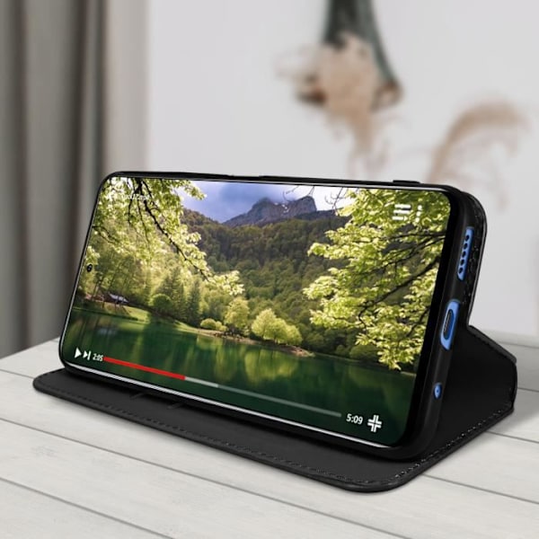 Cover - AVIZAR - Honor Magic 4 Lite - Pungcover - Videosupport - Sort Svart