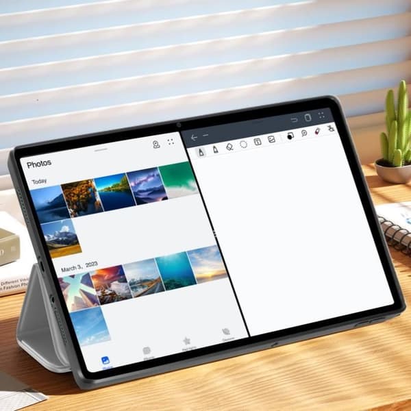 Etui til Xiaomi Redmi Pad SE - AVIZAR - Trifold Support Video og Keyboard - Grå Grå