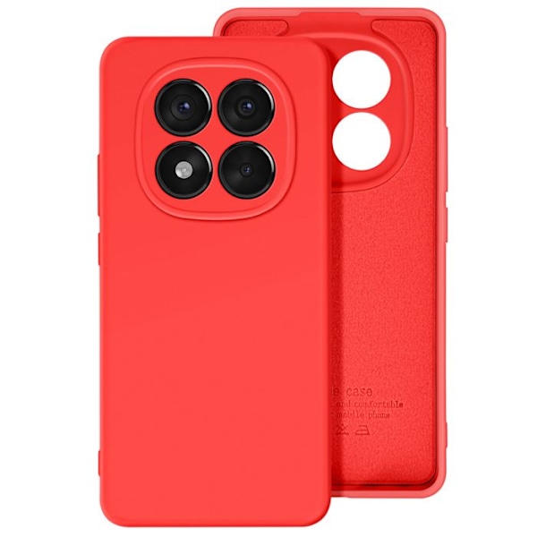 Coque för Redmi Note 14 Pro och 14 Pro Plus Semi-rigid Soft-touch Röd Röd