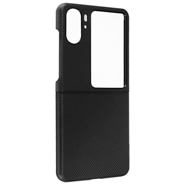 AVIZAR fodral till Oppo Find N2 Flip - Carbon design - Svart - Omslutande hörn Svart