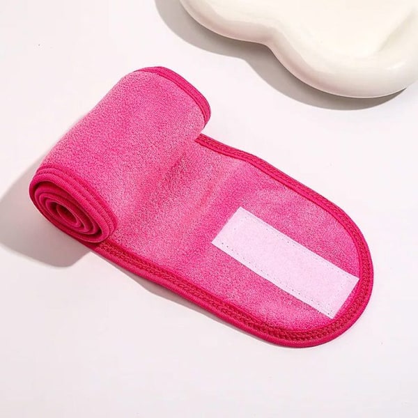 Bandeau Spa til Hår i Microfiber med Cotton-lignende Struktur Fuchsia Fuchsia Rosa