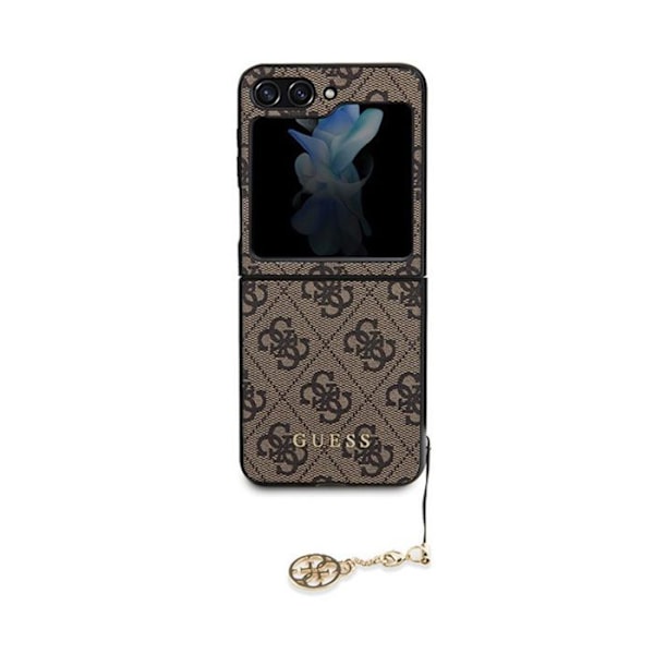 Telefonetui - Guess telefon bumper Samsung Galaxy Z Flip5 Beskyttelsesetui 4G Charms Collection Brun