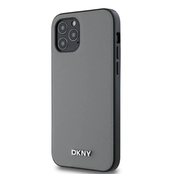 Tyylikäs MagSafe-kuori iPhone 12 / 12 Pro DKNY-logolla, harmaa Grå