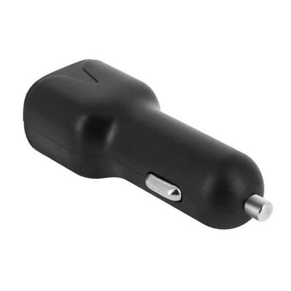 Auton lataaja - Setty - Tupakansytytin - Kaksinkertainen USB- ja USB-C-ulostulo - 2.4A - Ylikuormitussuoja Svart