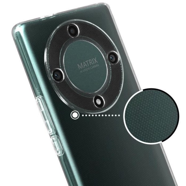 AVIZAR Protective Case for Honor Magic 5 Lite 5G - Silikonigeeli - Ohut - Kellastumista estävä Vit