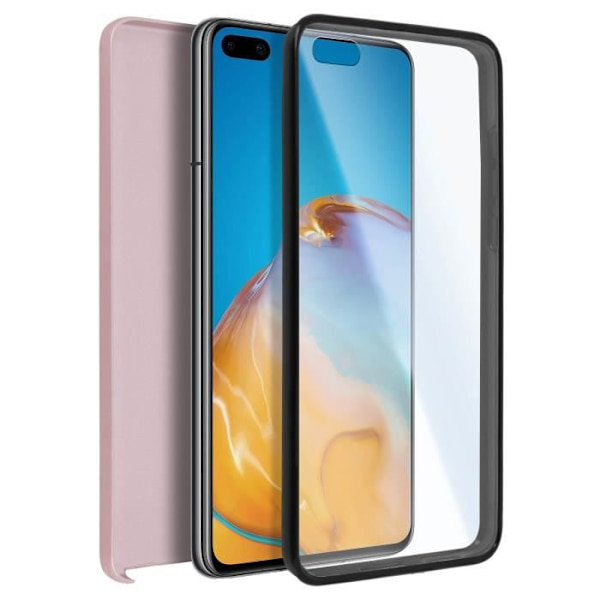 Heltäckande skal - AVIZAR - Huawei P40 - Hård Baksida - Mjuk Framsida - Rosa Rosa