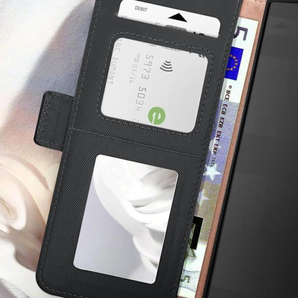 AVIZAR Fodral till Samsung Galaxy S24 Ultra - Svart - Videostöd för flera lagringar Svart