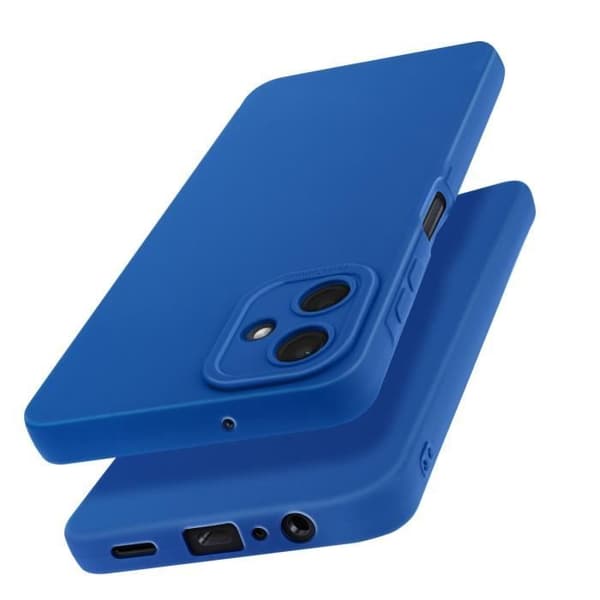 Coque - Samsung - Galaxy A06 - Mjuk Silikon - Skyddad Kamerablock - Soft-touch Yta Blå
