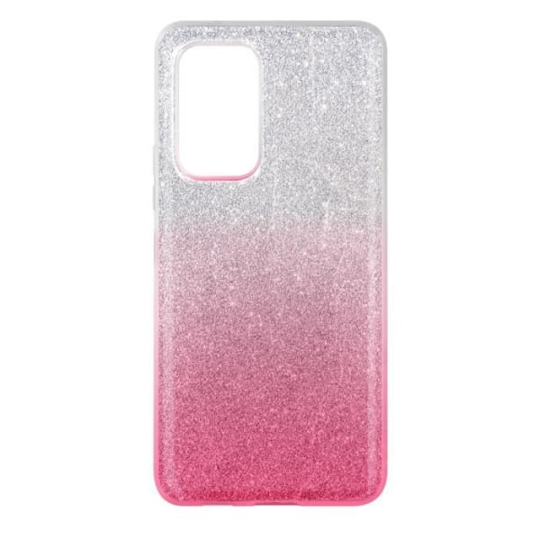 Samsung A53 5G Suojakuori - AVIZAR - Irrotettava Glitter Leaf - Puolijäykkä - Vaaleanpunainen