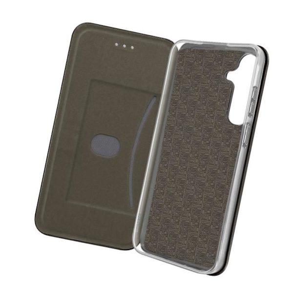 AVIZAR Fodral till Samsung Galaxy S24 Plus - Flip-korthållare Video Support - Glänsande Grå Grå