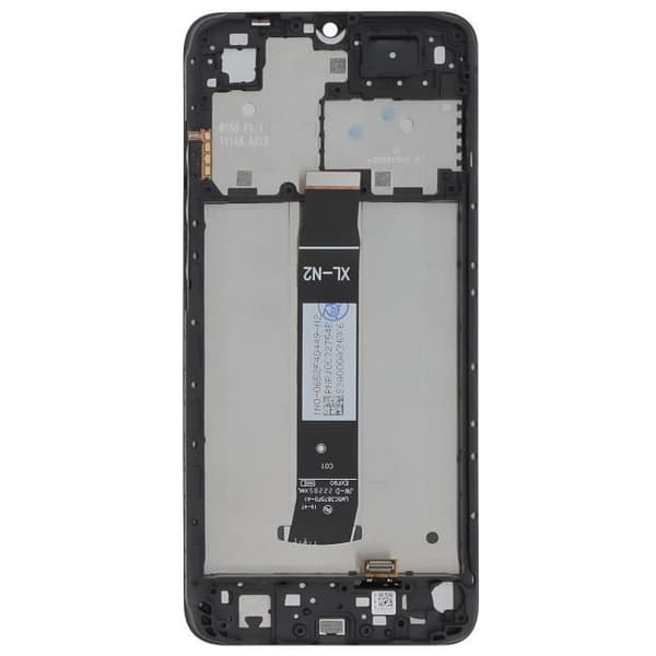 Full LCD Screen - RELIFE - Xiaomi Redmi A2 - Black - Touch Glass - Pre-mounted Frame Svart