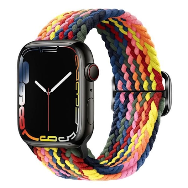 Rem för Apple Watch 41 mm / 40 mm / 38 mm Flätad nylon Andas flerfärgad Flerfärgad