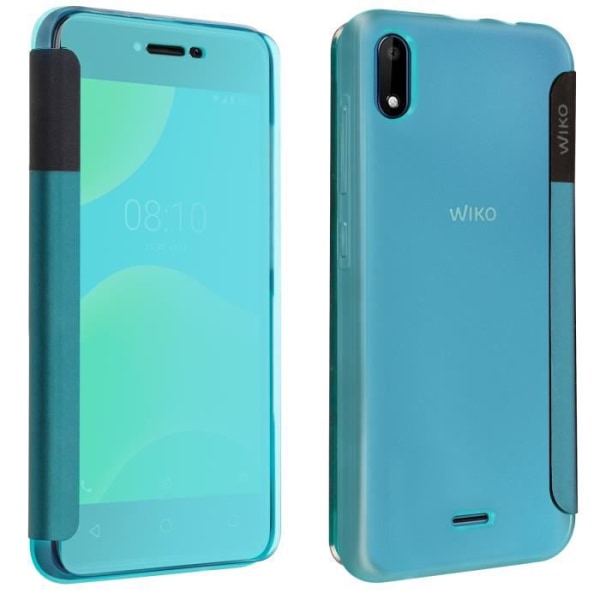 Fodral - Wiko - Y50 - Genomskinlig flik - Stötsäker - Original Easy Folio Blue