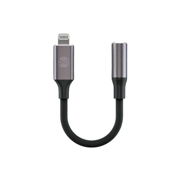 Audio Lightning Mænd til 3.5mm Hun Adapter Forever Sort