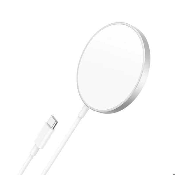 MagSafe oplader til iPhone 15 Magnetisk 15W Mayaxess Hvid Vit
