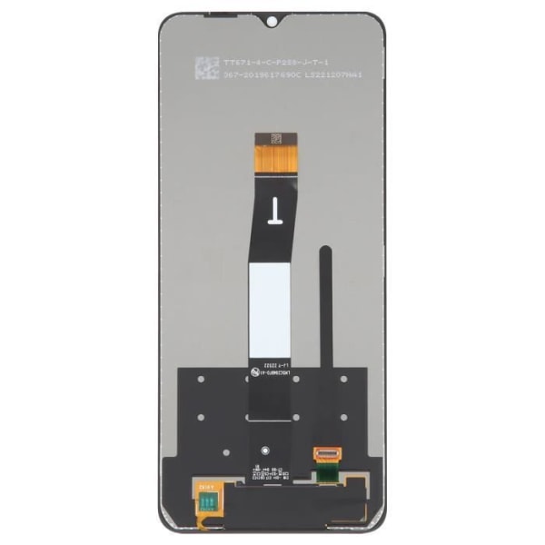 Komplet blok til Xiaomi Redmi 12C LCD-skærm og berøringsglas kompatibel sort Svart