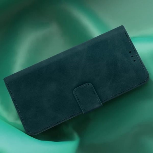 AVIZAR Realme C31 Fodral - Grön - Soft Touch Matte Effect - Videosupportplånbok Grön