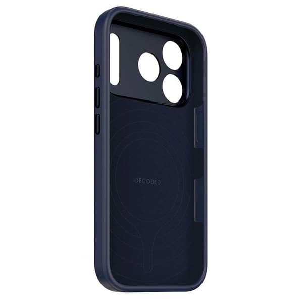 MagSafe-fodral - DEKODAD - iPhone 17 Pro - Antimikrobiell silikon - Stötskydd - Mjuk foder Blå